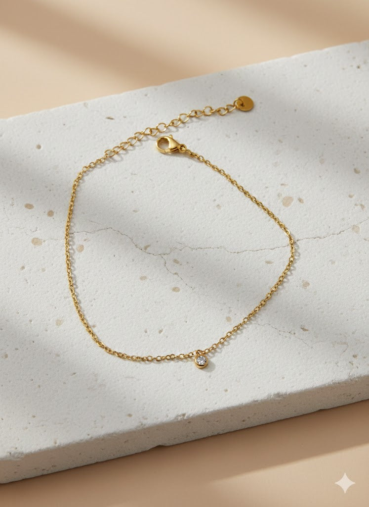 Minimal Drop Anklet