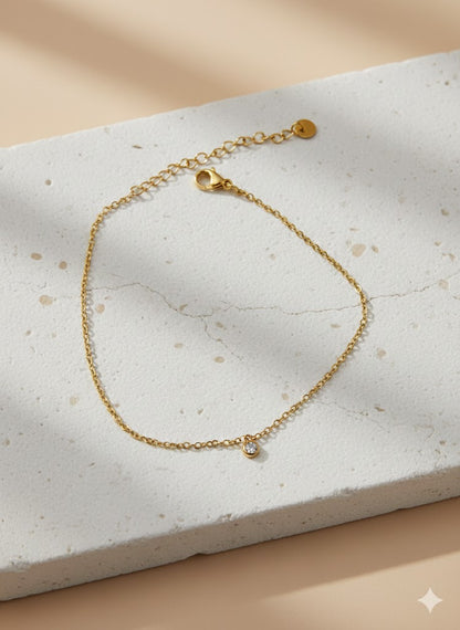 Minimal Drop Anklet