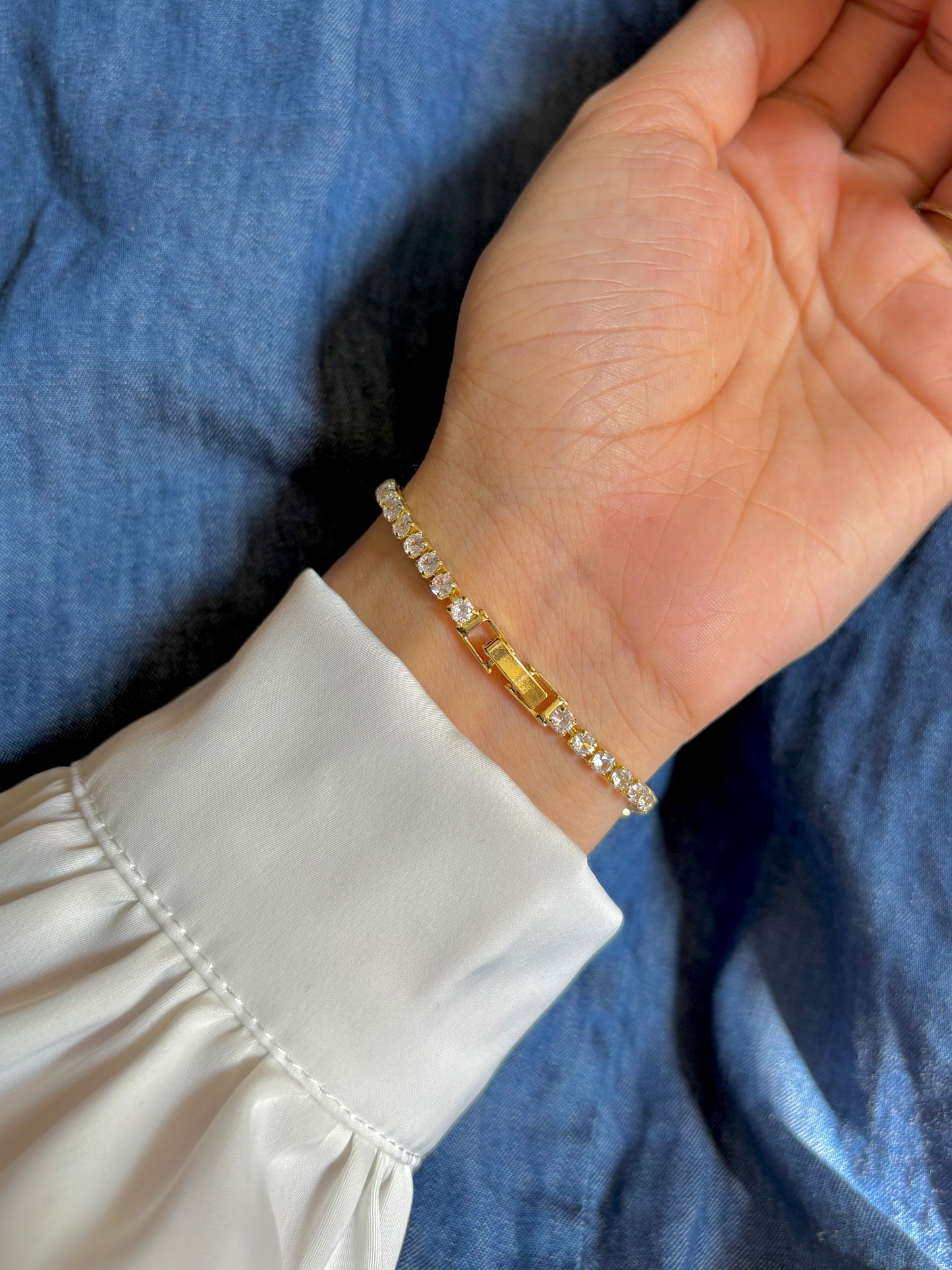 Heart Tennis Bracelet