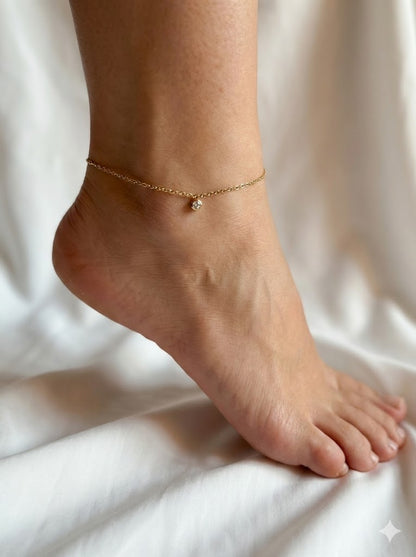 Minimal Drop Anklet