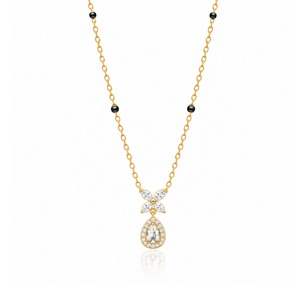 Butterfly Drop Mangalsutra