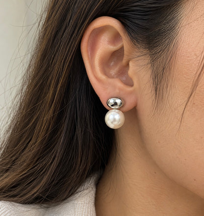 Luna Pearl Drop Studs