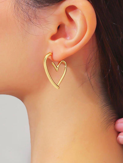 Heart Curly Earrings