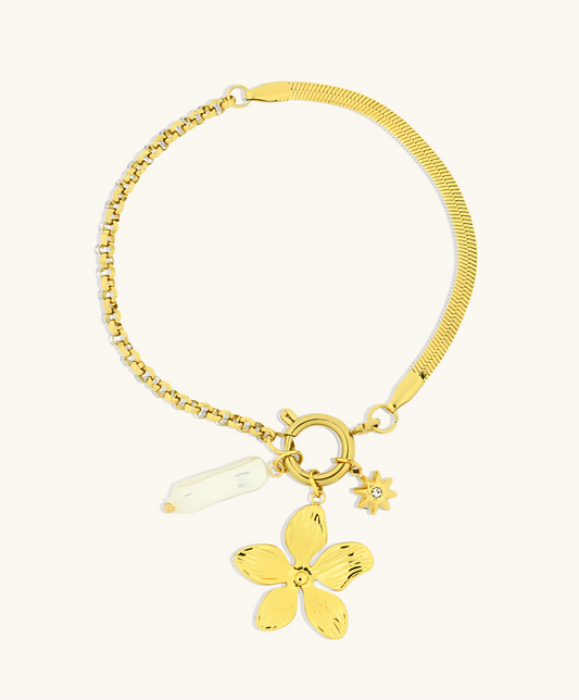 Flower Charm Bracelets