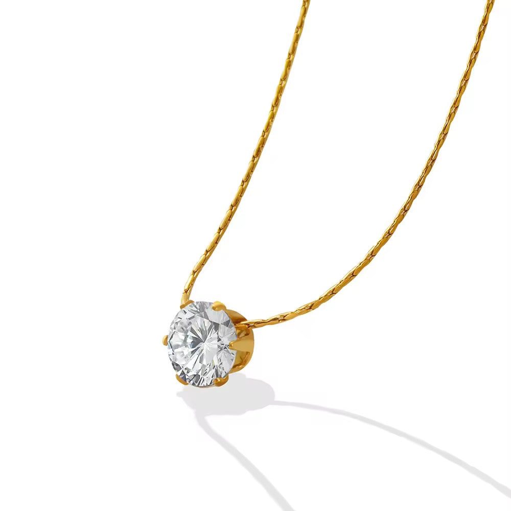 Minimal Stone Necklace