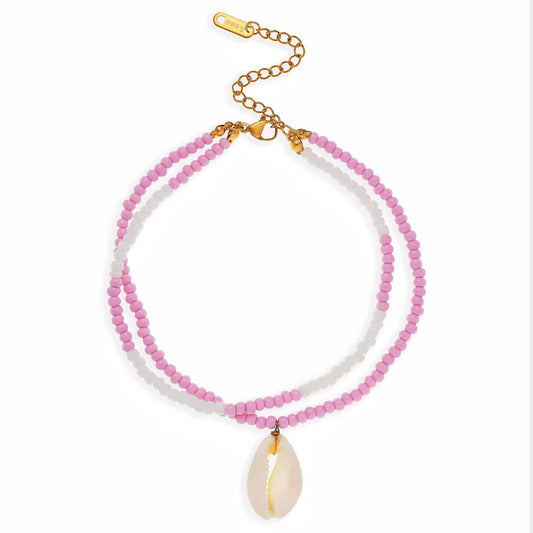 Pink Shores Anklet