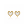 Celeste Heart Stud Earrings