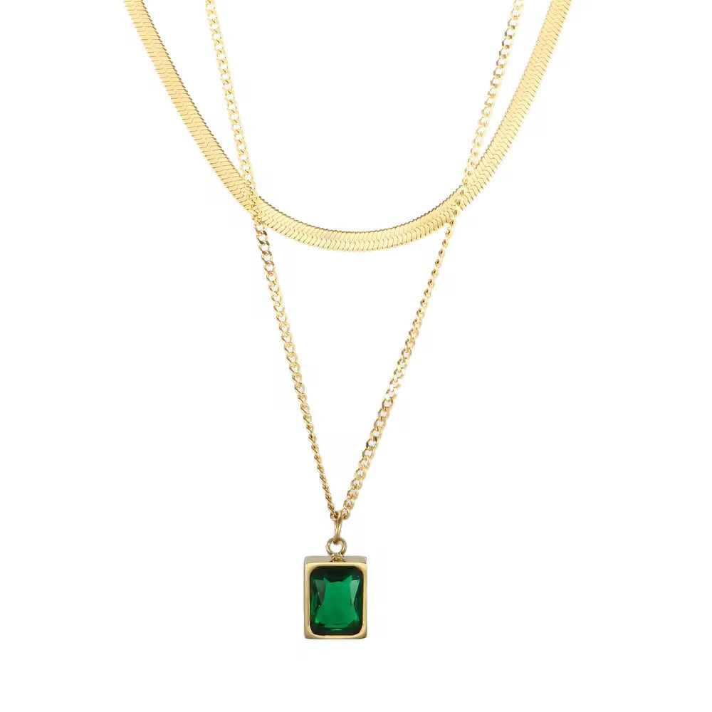 Eva Necklace #Emerald