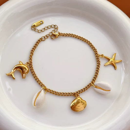 Shell Charm Bracelet