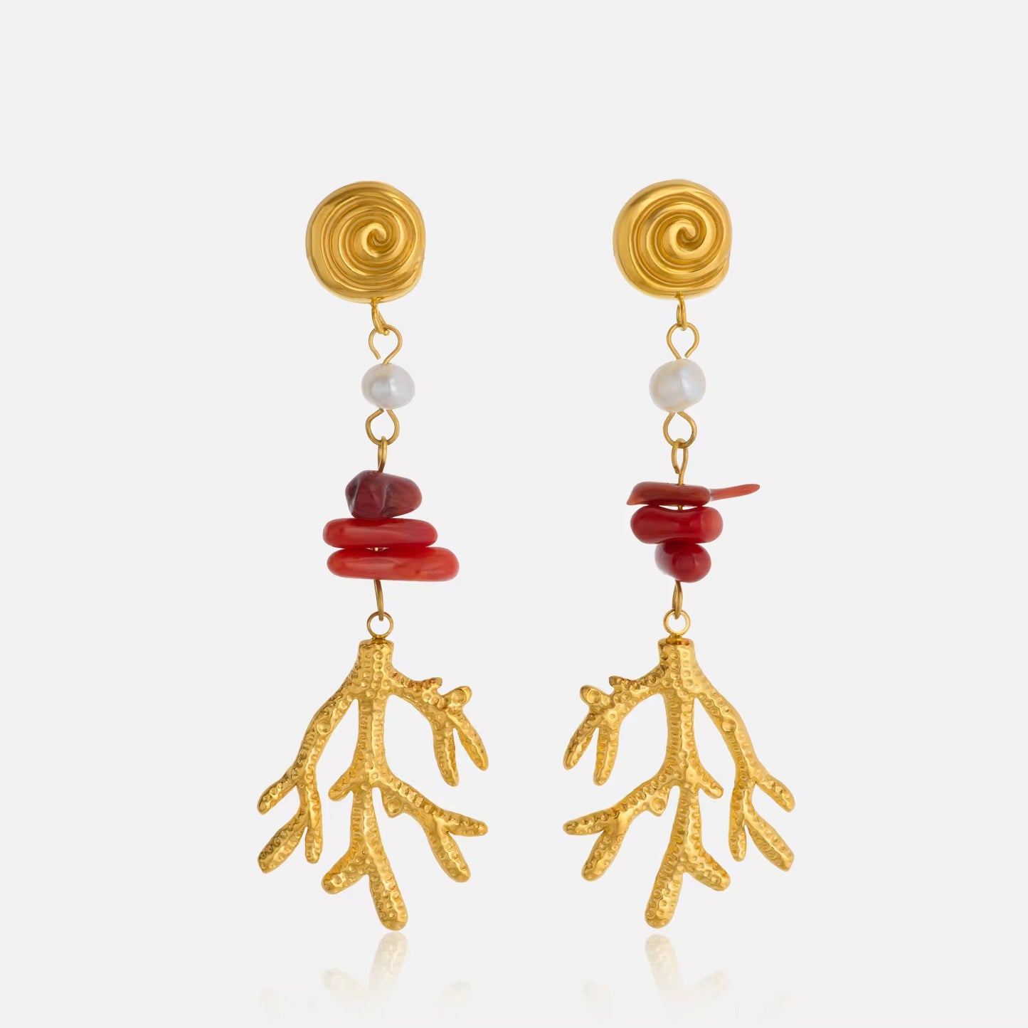 Coral Dusk Earrings