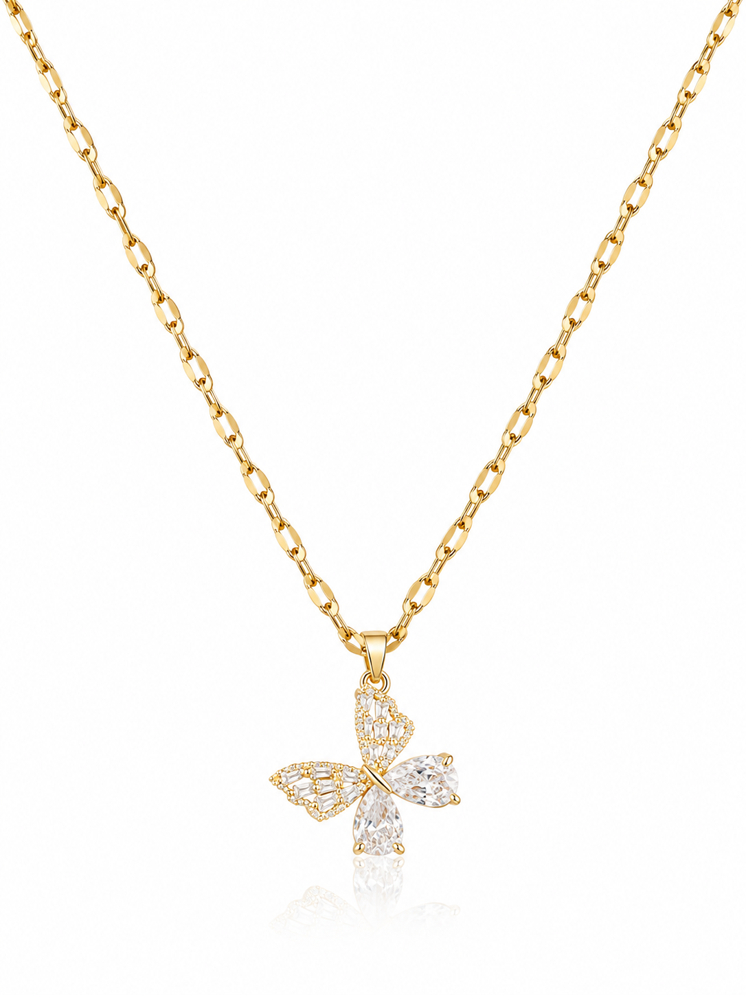 Crystal Butterfly Necklace