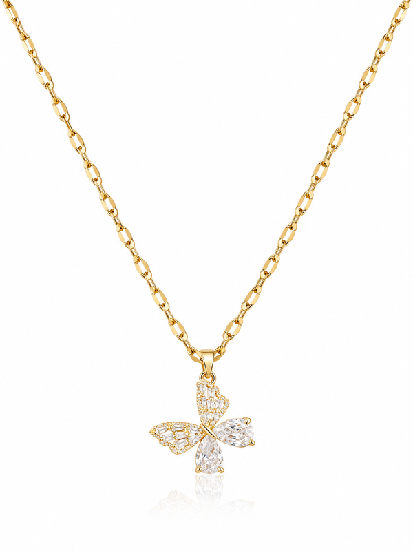 Crystal Butterfly Necklace