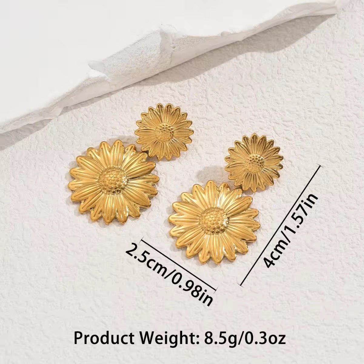 Flower Drop Earrings