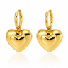 Chunky Heart Drop Earrings