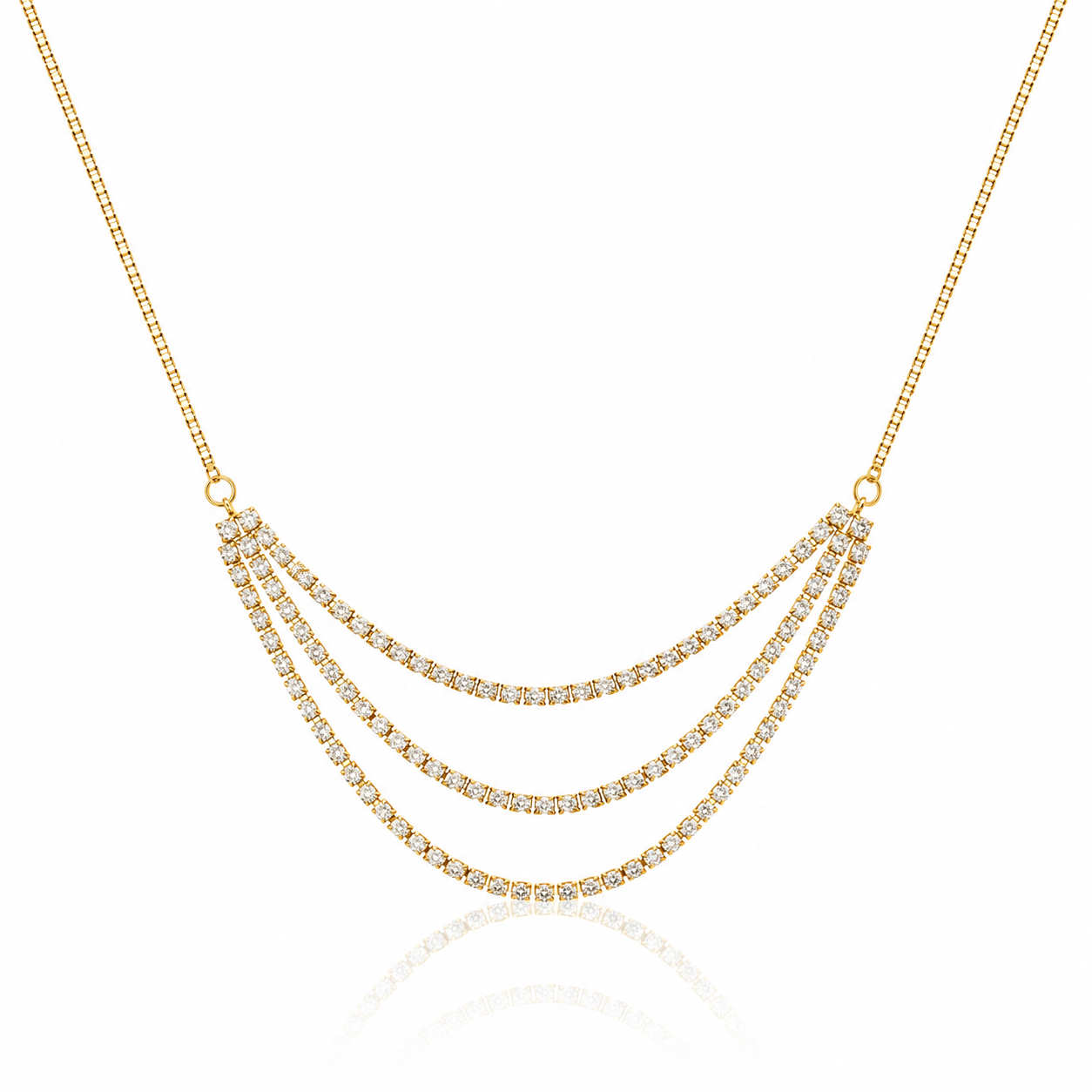 Tennis Trio Necklace