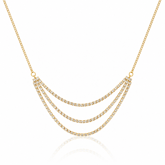 Tennis Trio Necklace