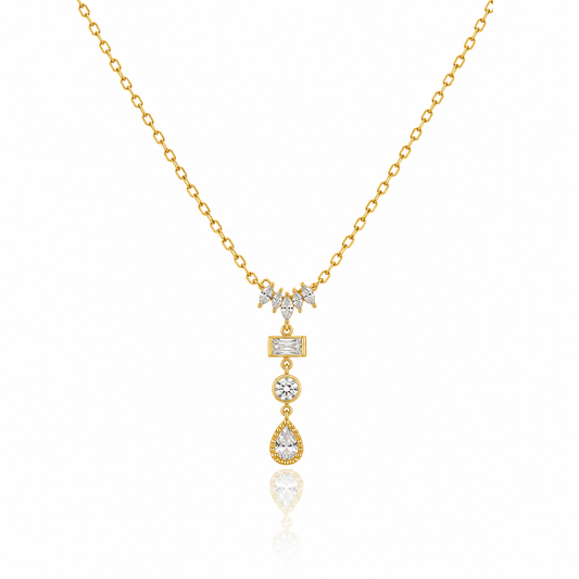Vera Circle Drop Necklace