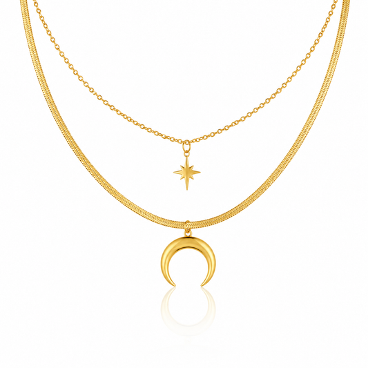 Star Moon Necklace