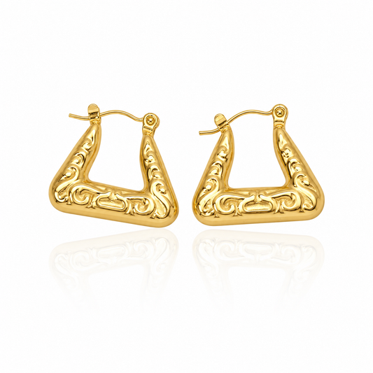 Mini Textured Hoops