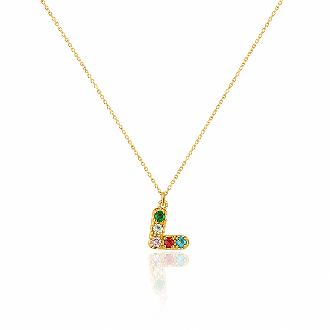 Colorful mini Heart Necklace