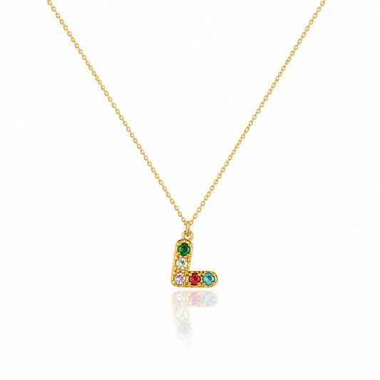 Colorful mini Heart Necklace
