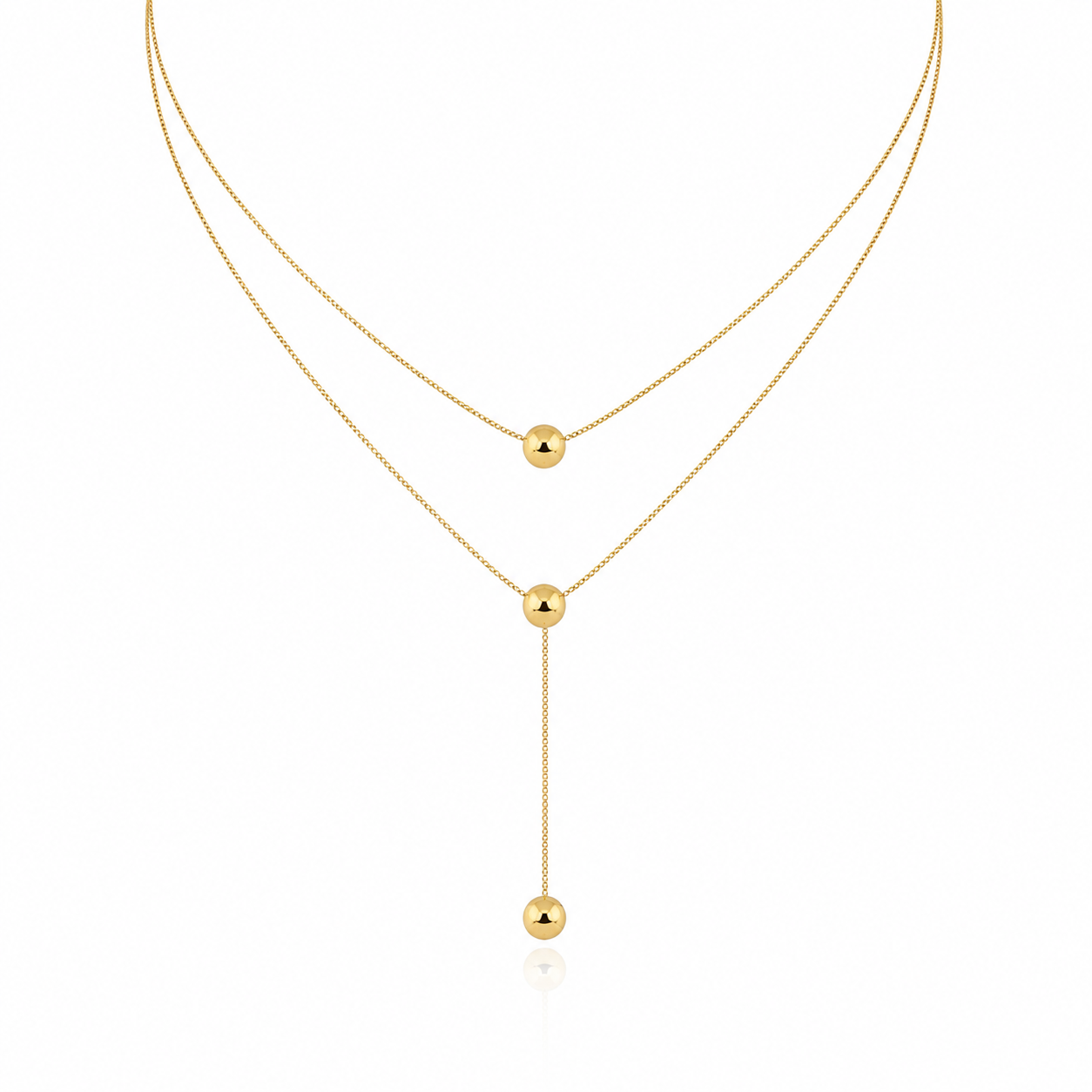 Pellet Drop Necklace
