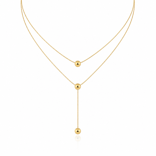 Pellet Drop Necklace