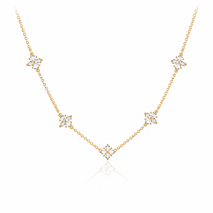 Minimal Flower Necklace