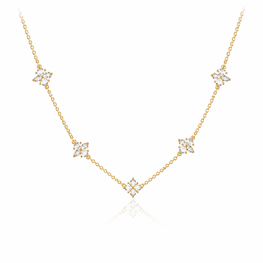 Minimal Flower Necklace