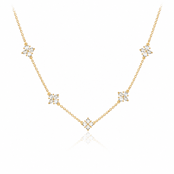Minimal Flower Necklace