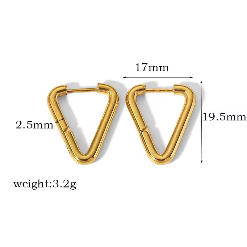 Basic 18K Hoop Earrings