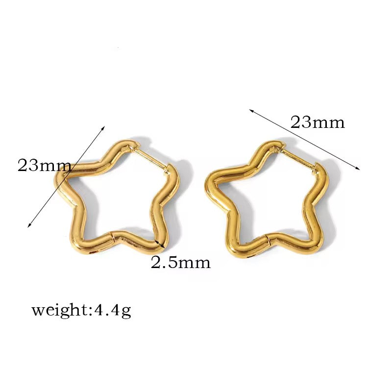 Basic 18K Hoop Earrings