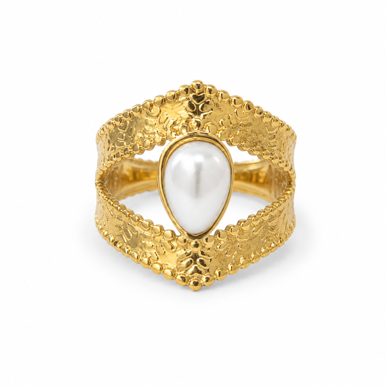 Swirl Pearl Ring
