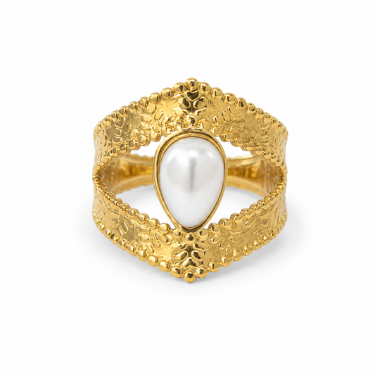 Swirl Pearl Ring