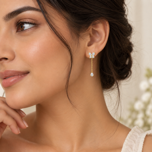 Butterfly Drop Earrings