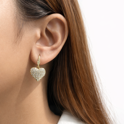 Heart Stone Earrings