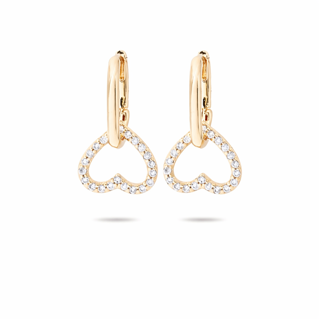 Heart 2 in 1 Earring