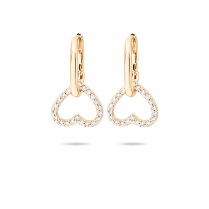 Heart 2 in 1 Earring