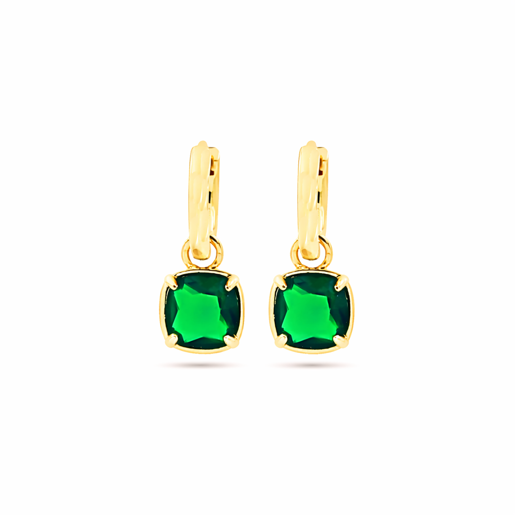 Mia Earrings - Emerald