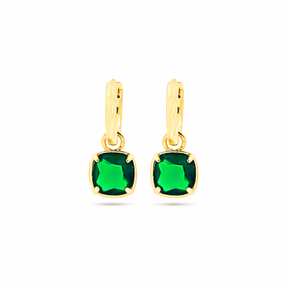 Mia Earrings - Emerald