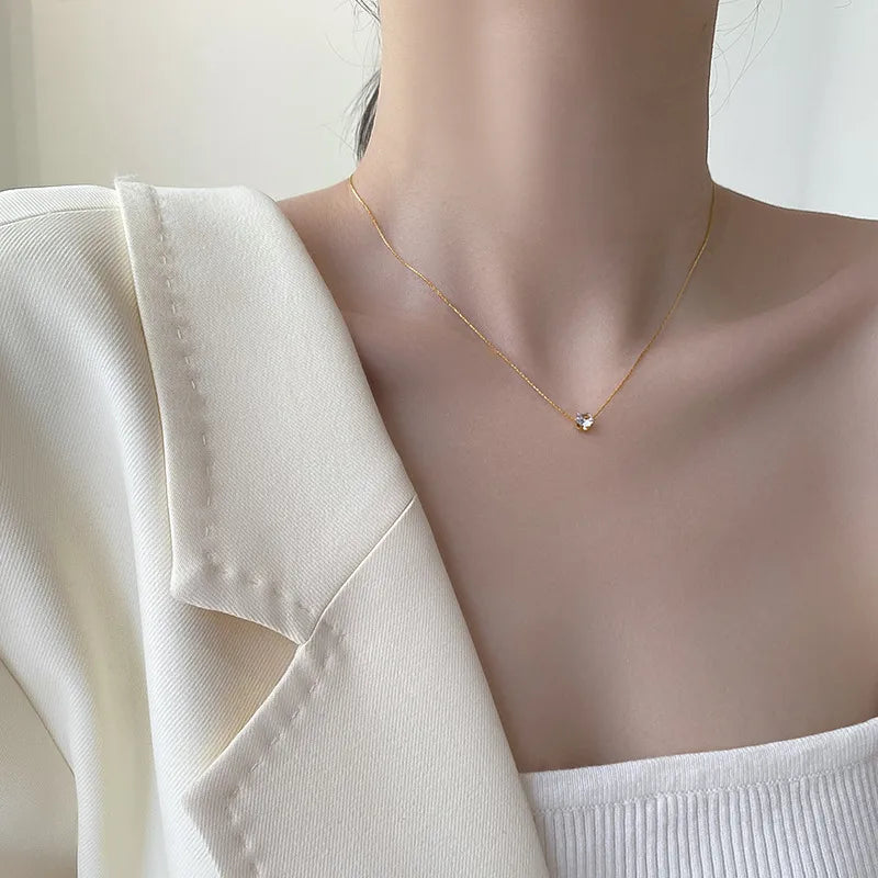 Minimal Stone Necklace