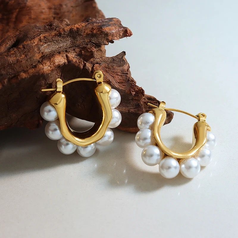 Pearl Hoops