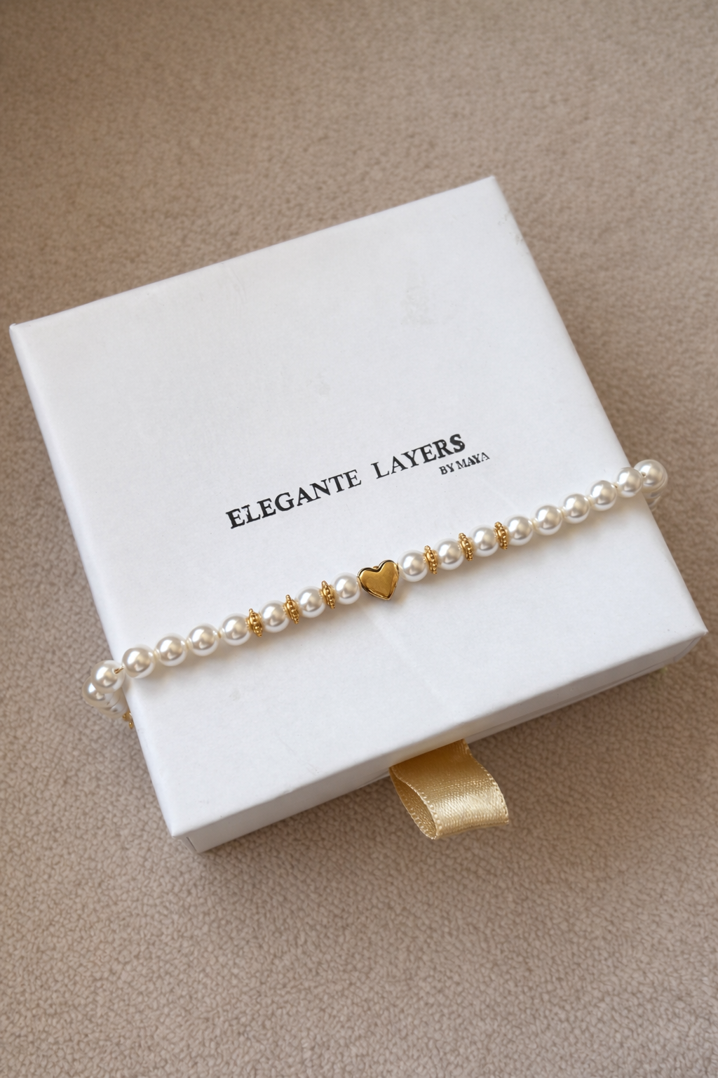 Heart Pearl Bracelet