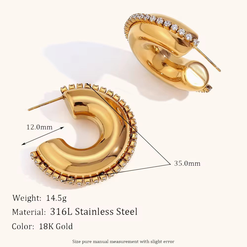 Twilight Luxe Hoops