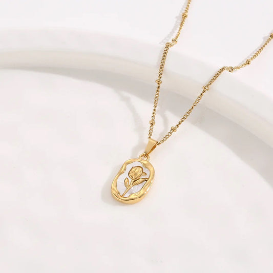 Statement Rose Necklace