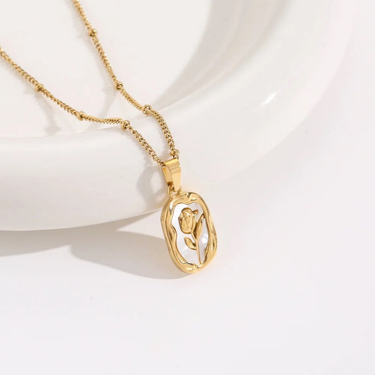 Statement Rose Necklace