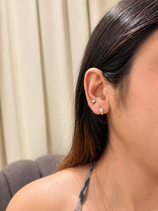 Chunky Lil Heart Upper Ear Lobe