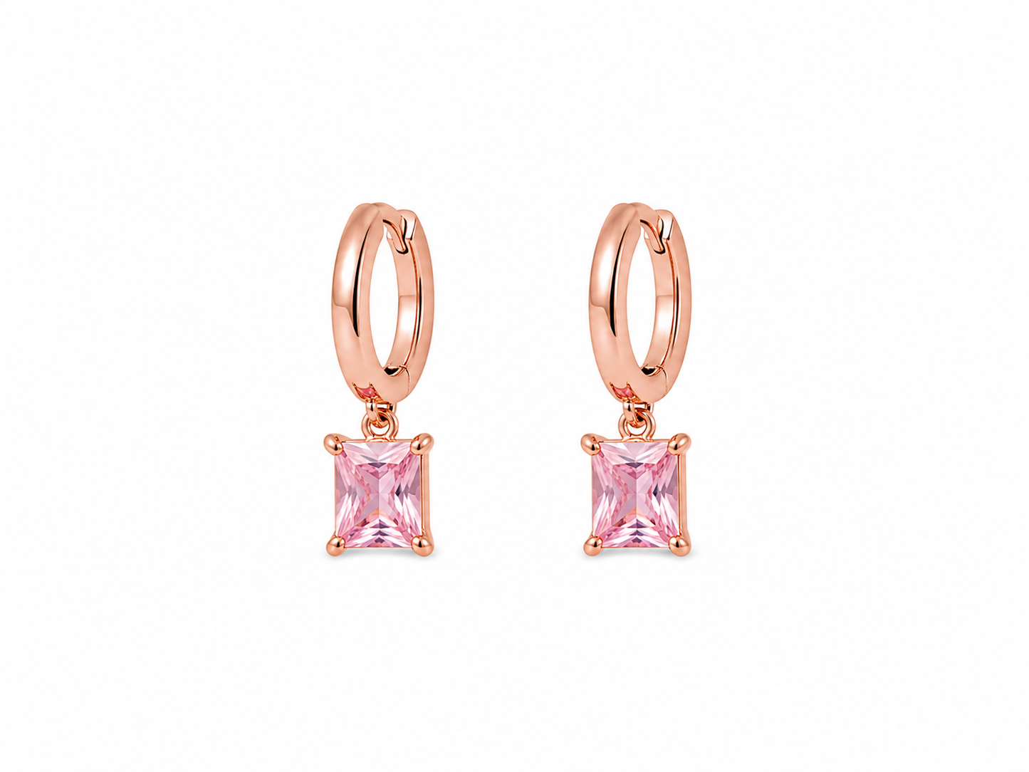 Pink Drop Earrings