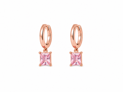 Pink Drop Earrings