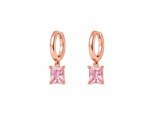 Pink Drop Earrings